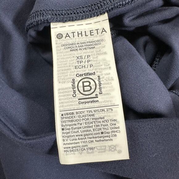 Athleta Ultra High Rise Elation Capri Navy Leggings Women's Size XS New With Tag - Picture 6 of 12